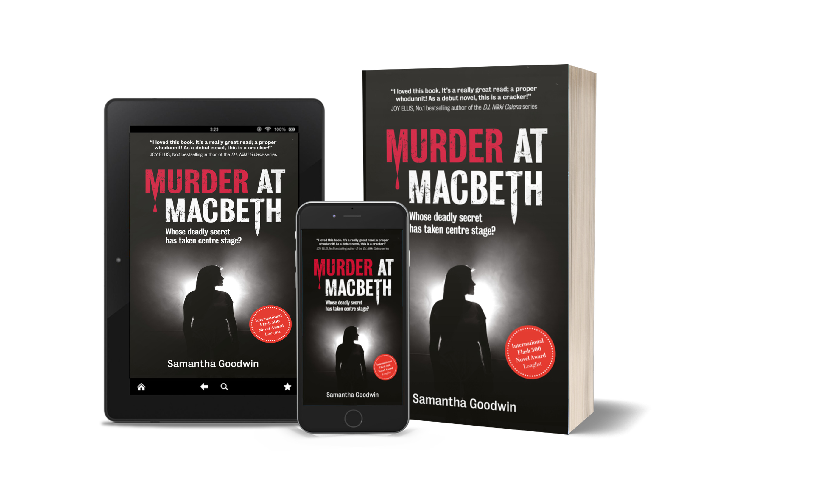 Murder at Macbeth image group of books